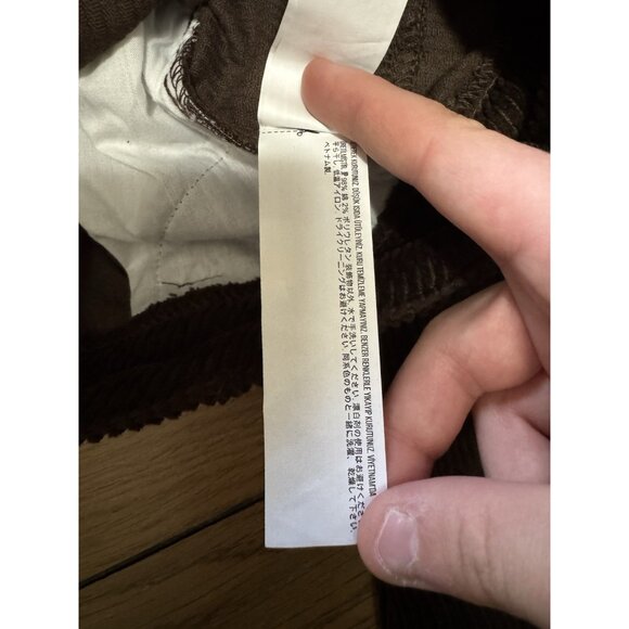 Forever 21 Corduroy Pants Women Size Medium Flared Leg Chocolate Boho Hippie NWT - Picture 16 of 16